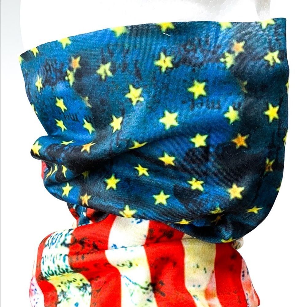 American Flag Rustic Tone Independence Day Gaiter - Picture 3 of 7